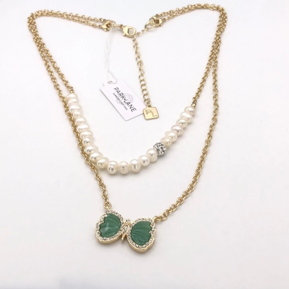 Park Lane 2 Layered Butterfly Necklace - Picture 5 of 5